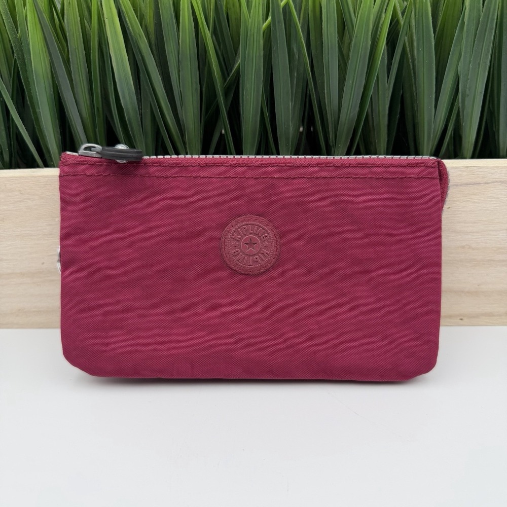 Kipling Creativity Large Zip Pouch Burgundy